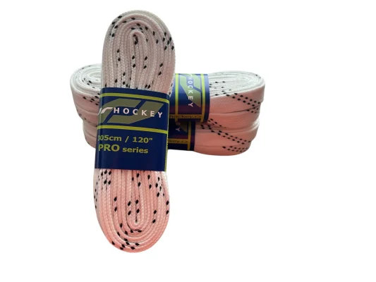 JR HOCKEY PRO SERIES Cotton Skate Laces 12mm – Durable Hockey Laces